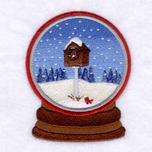Picture of Christmas Birdhouse Machine Embroidery Design