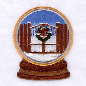 Picture of Christmas Wreath Machine Embroidery Design