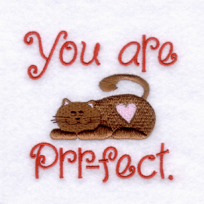 You are Prr-fect. Machine Embroidery Design