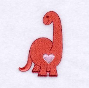 Picture of Dinosaur Love Machine Embroidery Design