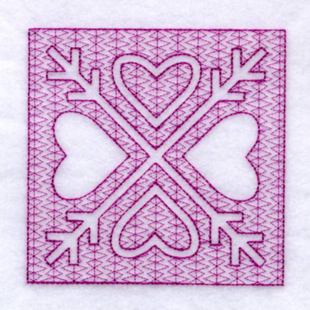 Picture of Cupid Hearts Machine Embroidery Design