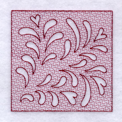 Leafy Heart Machine Embroidery Design