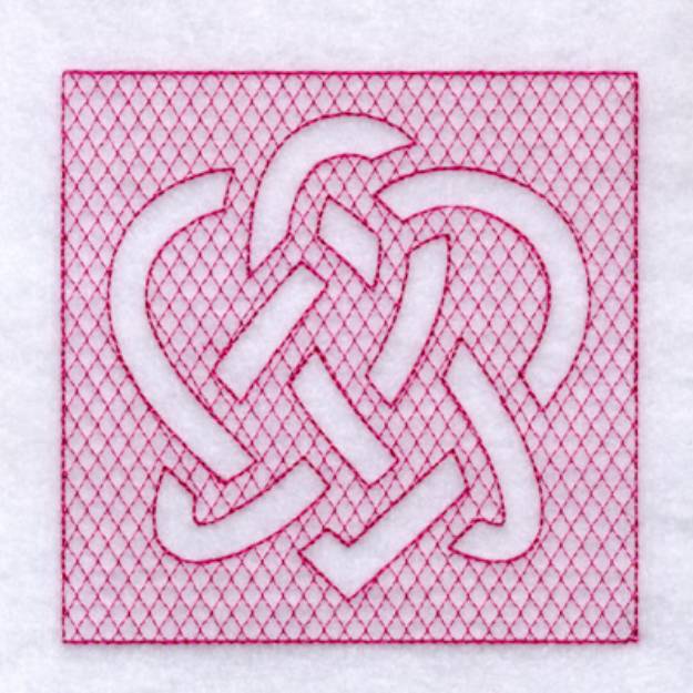 Picture of Celtic Knot Heart Machine Embroidery Design
