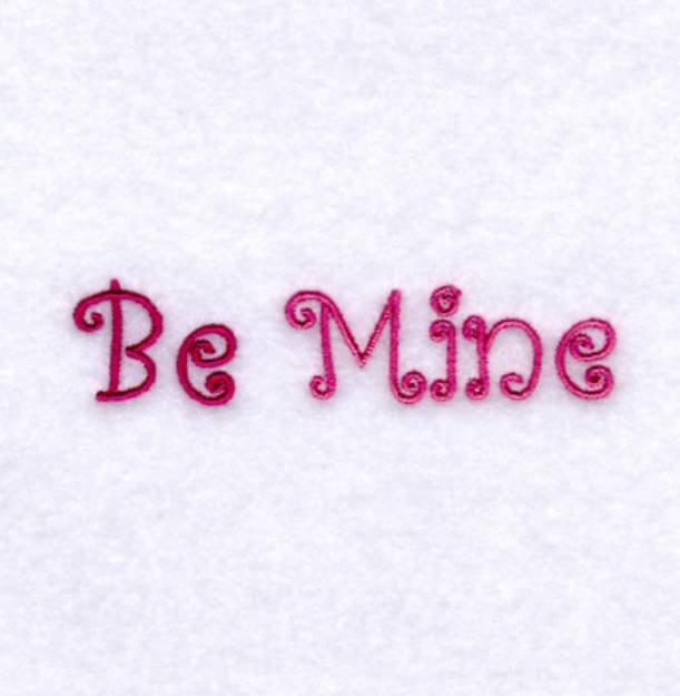 Picture of Be Mine Swirls Machine Embroidery Design