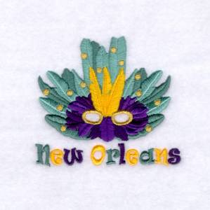 Picture of New Orleans Mask 2 Machine Embroidery Design