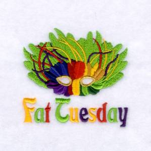 Picture of Fat Tuesday Machine Embroidery Design