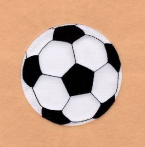 Picture of Soccer Ball Applique Machine Embroidery Design