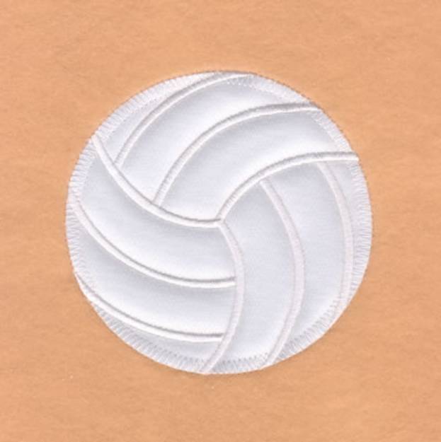 Picture of Volleyball Applique (ZigZag) Machine Embroidery Design