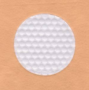 Picture of Golf Ball Applique (ZigZag) Machine Embroidery Design