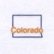 Picture of Colorado Outline Machine Embroidery Design
