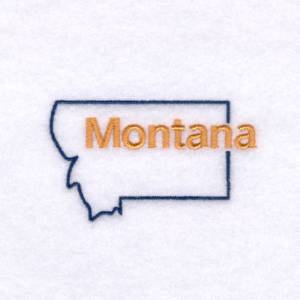 Picture of Montana Outline Machine Embroidery Design