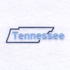 Tennessee Outline Machine Embroidery Design