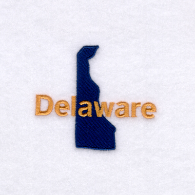 Delaware State Machine Embroidery Design