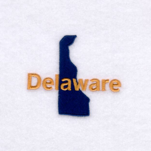 Picture of Delaware State Machine Embroidery Design