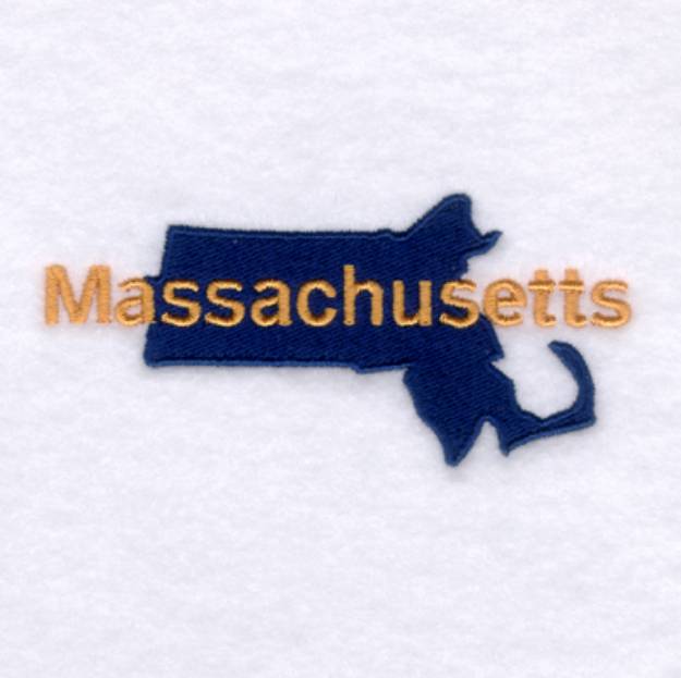 Picture of Massachusetts State Machine Embroidery Design