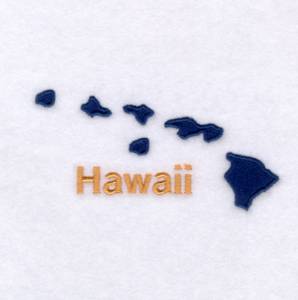Picture of Hawaii State Machine Embroidery Design