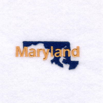 Maryland State Machine Embroidery Design