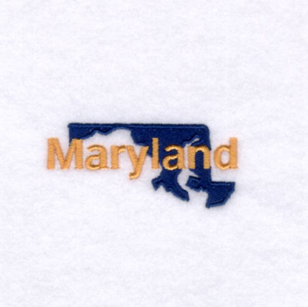 Picture of Maryland State Machine Embroidery Design