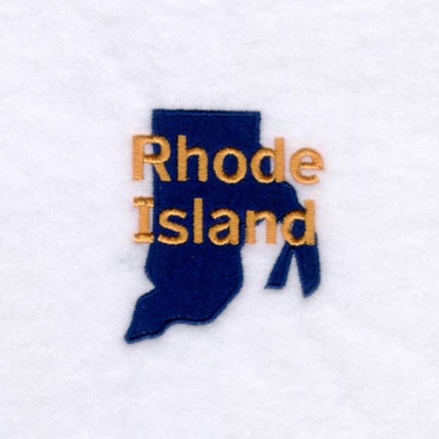 Picture of Rhode Island State Machine Embroidery Design