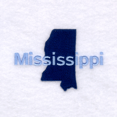 Mississippi State Machine Embroidery Design