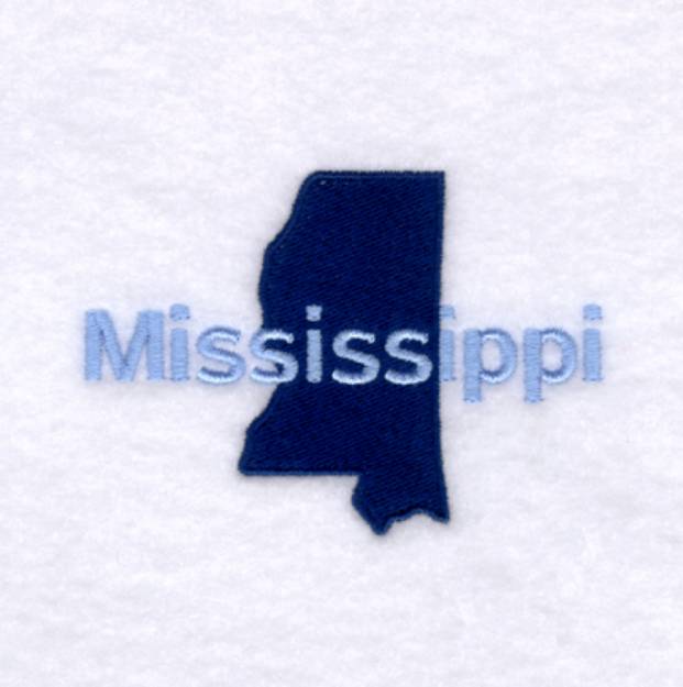 Picture of Mississippi State Machine Embroidery Design