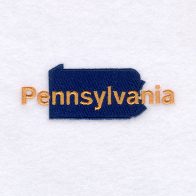 Pennsylvania State Machine Embroidery Design
