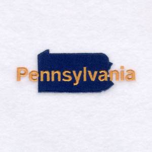 Picture of Pennsylvania State Machine Embroidery Design