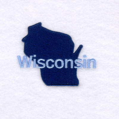 Wisconsin State Machine Embroidery Design