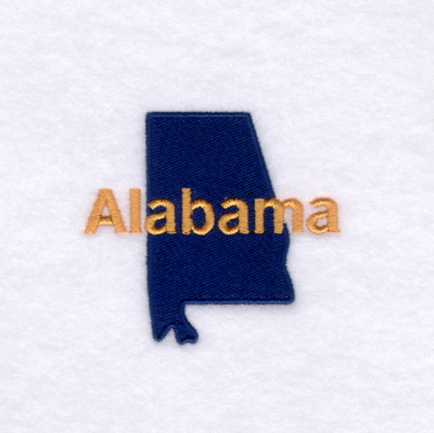 Alabama State Machine Embroidery Design