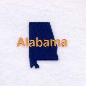 Picture of Alabama State Machine Embroidery Design