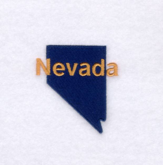 Picture of Nevada State Machine Embroidery Design