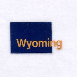 Picture of Wyoming State Machine Embroidery Design