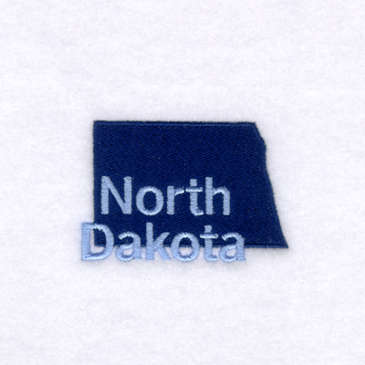 North Dakota State Machine Embroidery Design