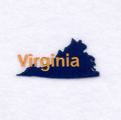 Virginia State Machine Embroidery Design