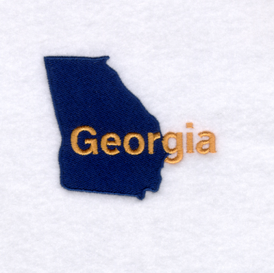 Georgia State Machine Embroidery Design