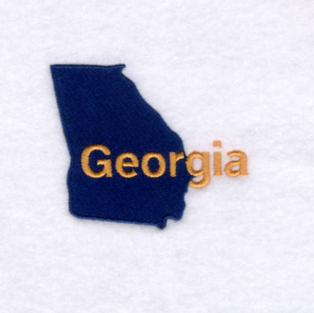 Picture of Georgia State Machine Embroidery Design