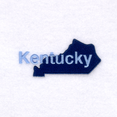 Kentucky State Machine Embroidery Design