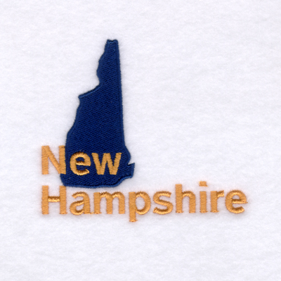 New Hampshire State Machine Embroidery Design