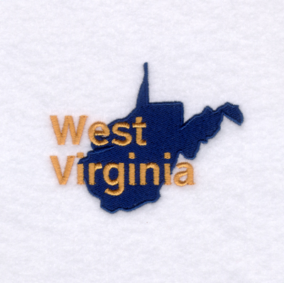 West Virginia State Machine Embroidery Design