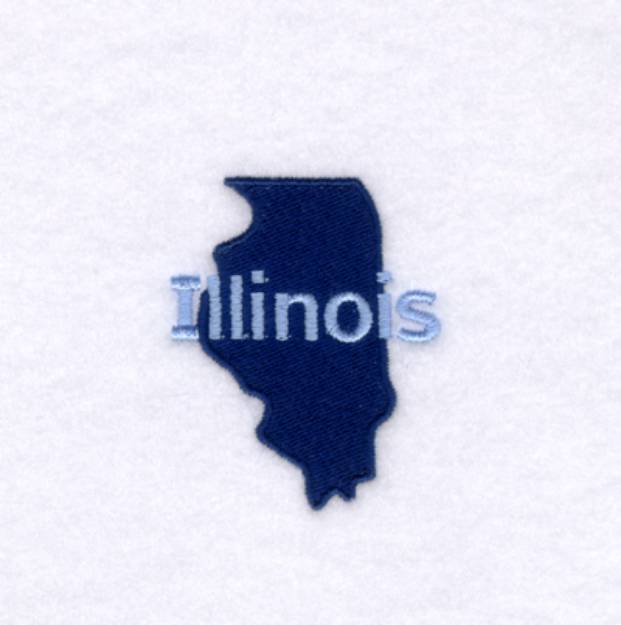 Picture of Illinois State Machine Embroidery Design