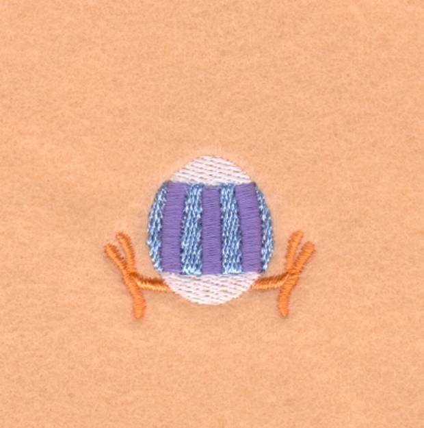 Picture of Easter Egg Legs Machine Embroidery Design