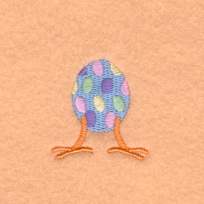 Easter Egg Legs Machine Embroidery Design