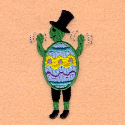 Easter Parade Turtle Machine Embroidery Design