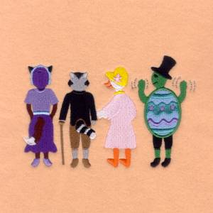 Picture of Easter Parade Bystanders Machine Embroidery Design