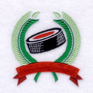 Picture of Hockey Crest Machine Embroidery Design