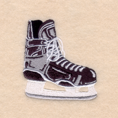 Hockey Skate Machine Embroidery Design