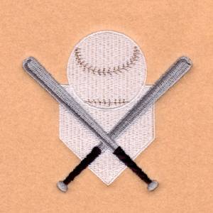 Picture of Softball & Glove Machine Embroidery Design