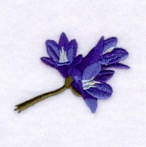 Picture of Blue Lilac Machine Embroidery Design
