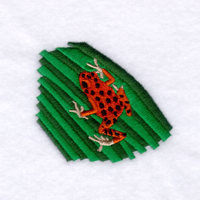 Red Poison Arrow Frog Machine Embroidery Design