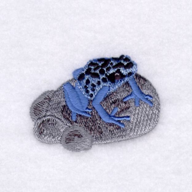 Picture of Blue Poison Arrow Frog Machine Embroidery Design